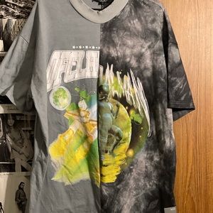 Grey/Black Graphic Tee Short Set